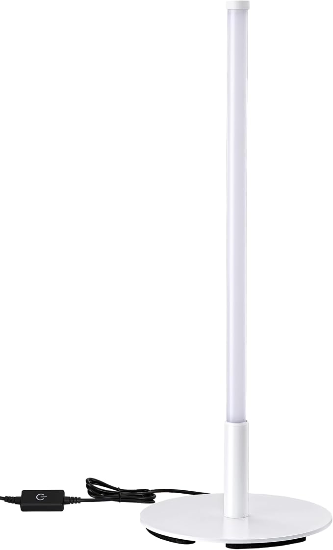 EDISHINE LED Table Lamp, Dimmable Bedside Lamp, 3 Color Temperature, Power Cord - Image 8