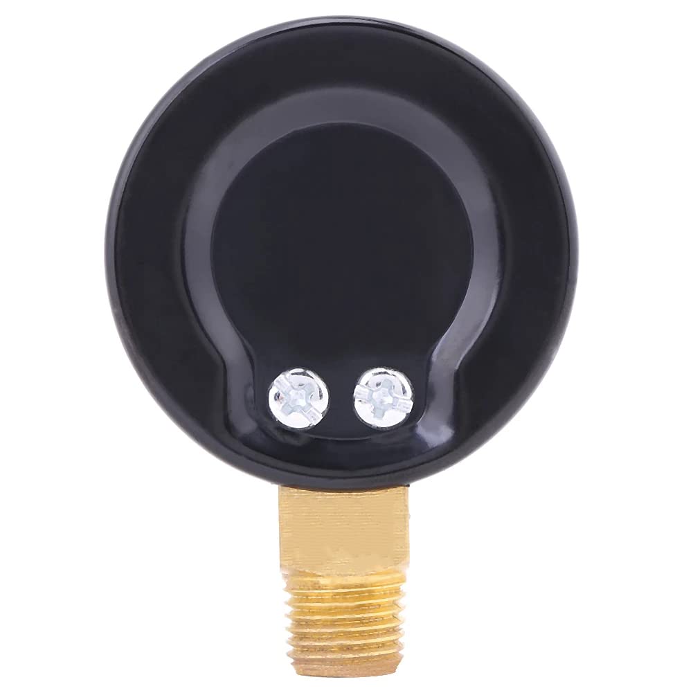 1/4" NPT 30Psi Steel Economical All Purpose Pressure Gauge with Brass Internals 2" Dial Display Bottom Mount