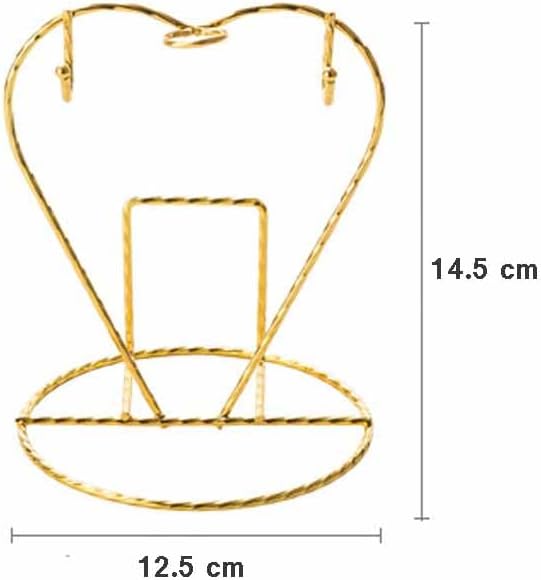 Teensery Tea Cup and Saucer Stand Heart Shaped Teacup Display Easel Holder - Image 5