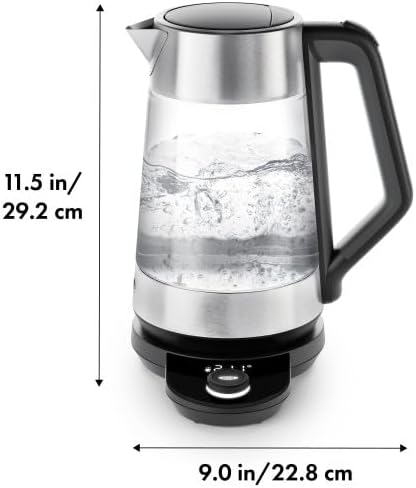 OXO Brew Adjustable Temperature Kettle, Electric Kettle, Glass and Stainless - Image 6
