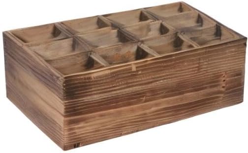 Farmhouse Wooden Storage Crate for Decoration 13 x 10 inches, Rustic Small Beer - Image 9