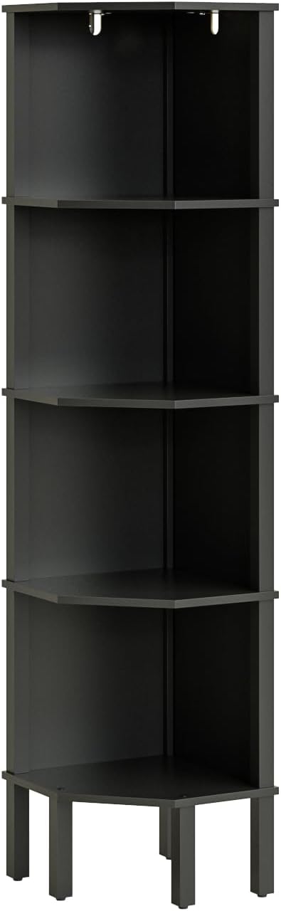 Corner Shelf, 5 Tier Corner Bookshelf, Display Corner Shelf Stand - Image 9