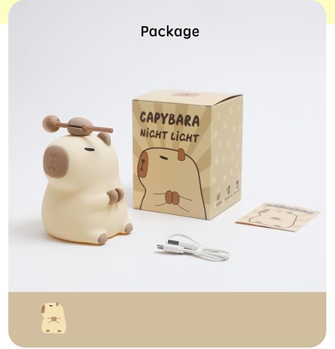 Capibara Night Light for Adults, Silicone Dimmable Animal Nightlight - Image 7
