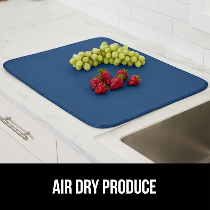 GORILLA GRIP Ultra Water Absorbent Microfiber Dish Drying Mat, 18x24 2 PK - Image 9