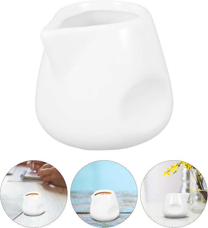 Alipis Ceramic Creamer Pitcher Small 110ml Porcelain Milk Jug - Image 9