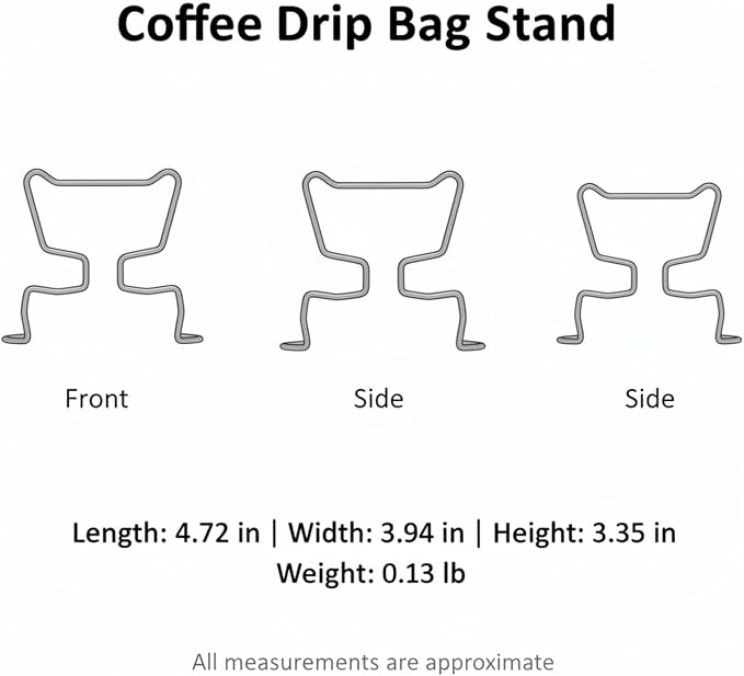 Stainless Steel Coffee Drip Bag Stand, Portable Pour Over Holder - Image 7