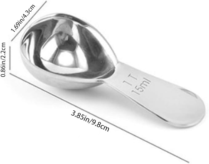 Stainless Steel 1 Tablespoon Measuring Coffee Scoop Spoon - Image 5
