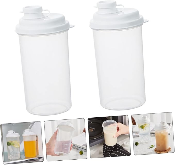 2pcs Reusable Juice Bottle Cold Brew Cup Insulated Sports Water Bottle - Image 9