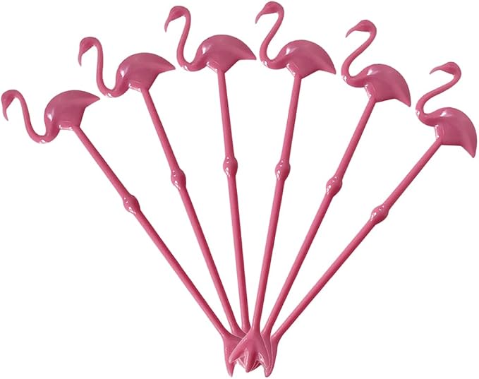 6 Pcs Cocktail Swizzle Sticks, Decorative Cocktail Stirrers - Image 9