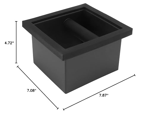 Coffee Ground Knock Box with Built in Waste Chute, Stainless Steel Container - Image 10