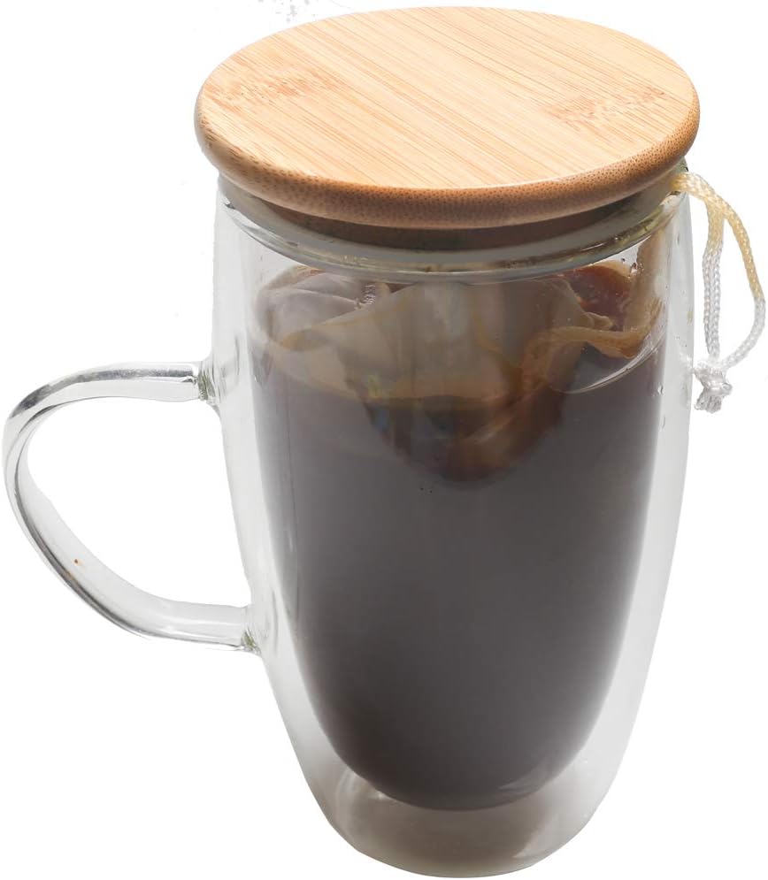2 Pack Cold Brew Coffee Bag,120 Micro Food Grade Nylon Ultra Fine Mesh, 8.6x5 inch Reusable Cold Brew Coffee Filter with Seamless Bottom, Coffee Maker