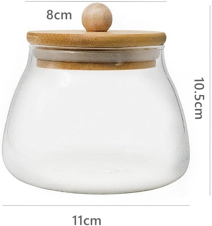 Glass Jar with Airtight Bamboo Lid Coffee Bean Jar Container Storage - Image 6