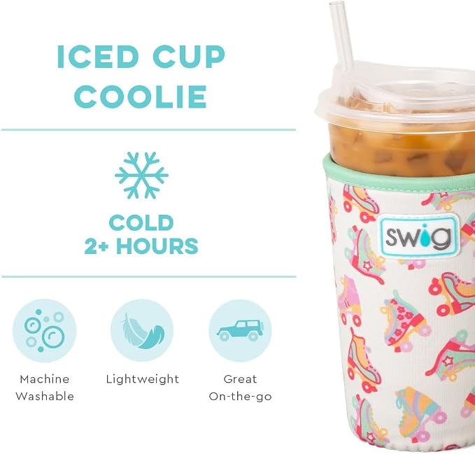 Swig Life Medium Iced Cup Coolie, Standard 22oz Iced Coffee Cup Insulator Sleeve - Image 4