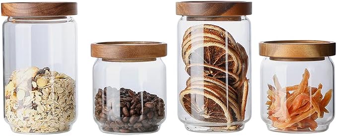 Glass Jar with Lid, Airtight Food Storage Containers Glass Set - Image 7