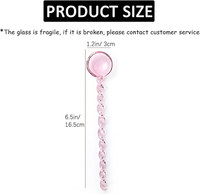 Glass Coffee Stirring Spoons Clear Crystal Cocktail Mixing Spoon Candy Color - Image 9