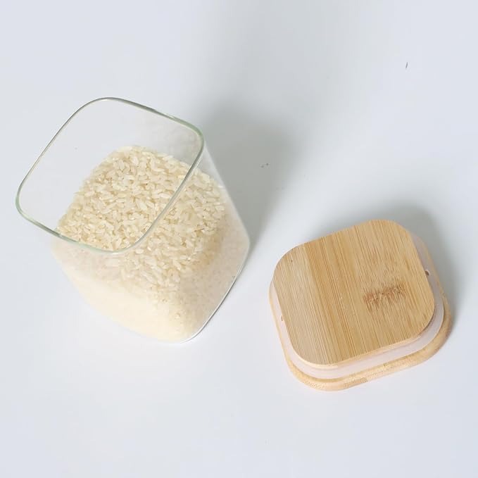 7 Pack Square Glass Storage Containers - Image 9