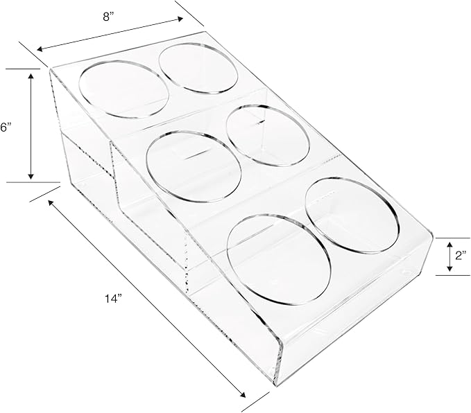 Designstyles Acrylic Coffee Syrup Organizer Rack - Image 2