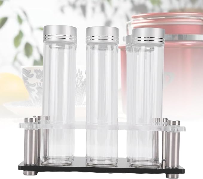 plplaaoo Coffee Bean Storage Tubes Elegant Transparent High Borosilicate Glass - Image 9