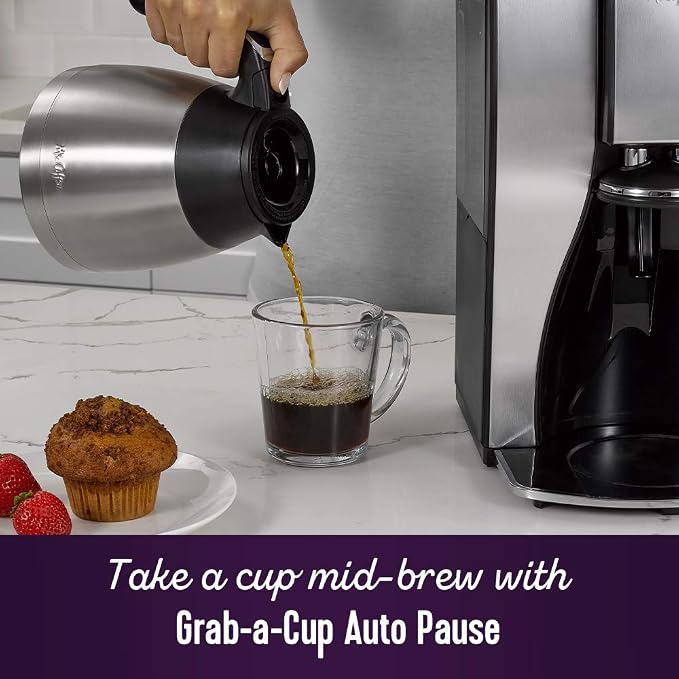 Mr. Coffee 10-Cup Programmable Coffee Maker, Insulated Thermal Carafe, Brew - Image 6