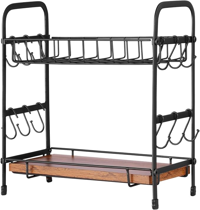 VEVOR 2 Tier Coffee Bar Organizer - Image 12