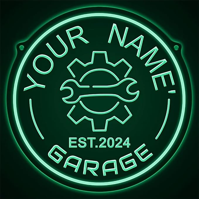 Custom Garage Neon Sign for Wall Decor Customizable Name Neon Garage Sign - Image 9