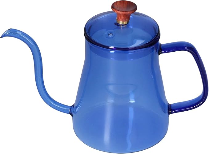 Glass Coffee Kettle, High Borosilicate Crystal Clear Gooseneck Spout, 350ml - Image 9