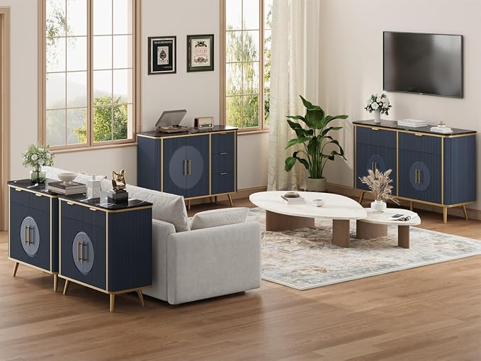 35" Modern Sideboard Buffet - Image 6