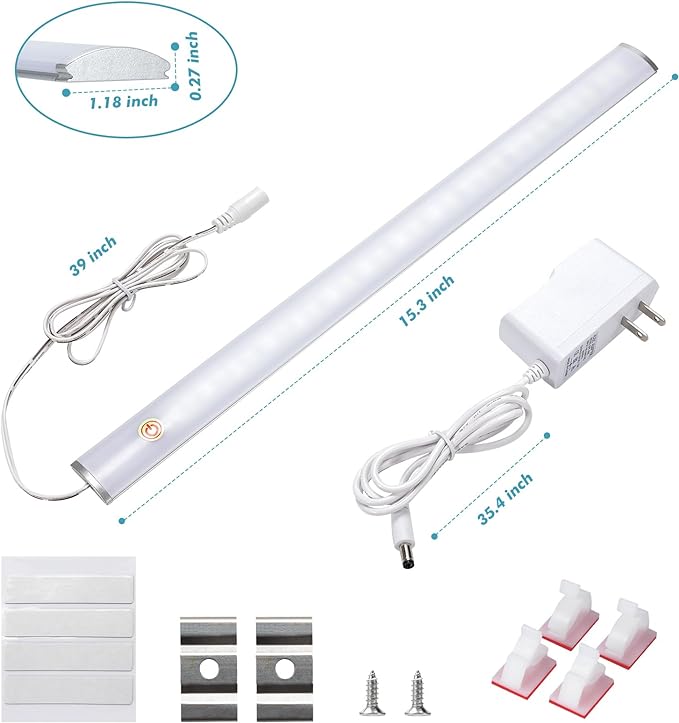 Under Cabinet Lighting Natural White 4000K, Dimmable Under Cabinet Lights - Image 6
