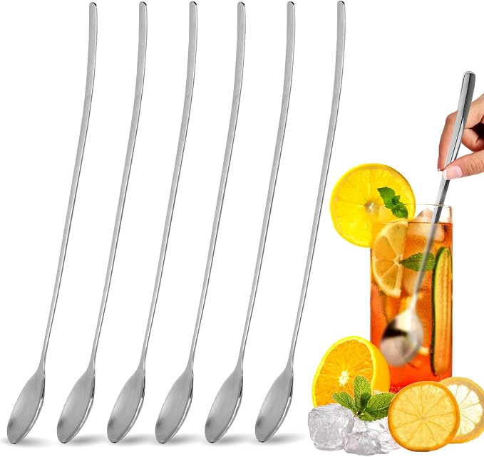 Ninsula 9.5-Inch Long Spoon, Ice Tea Spoons - Image 9