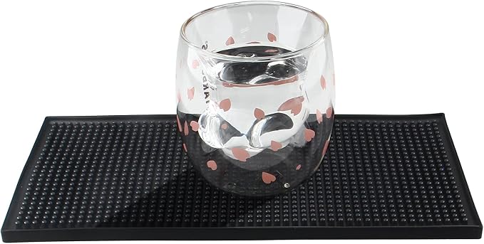 Bonsicoky Silicone Bar Mat Set of 2, Non-Slip Waterproof Cocktail Bartender Cup - Image 7