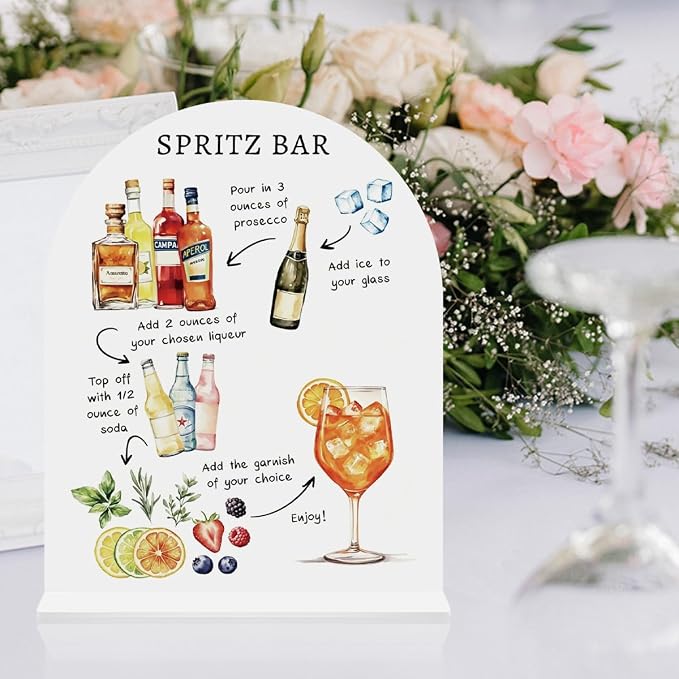 Italian Spritz Bar Sign Aperol Spritz Decor Cocktail Drink Bar Sign - Image 6