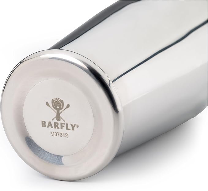 Barfly Cocktail Shaker with Weighted Bottom, Deluxe 28 oz, Stainless Steel - Image 5
