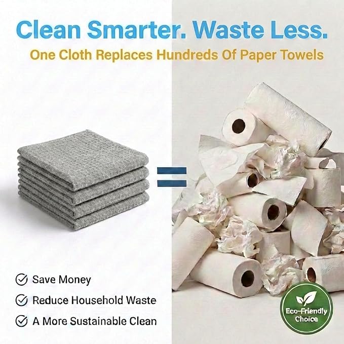 MIRACLEAN Waffle Weave Microfiber Cloths - Image 9