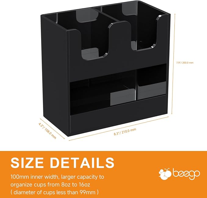 Beego 3-Compartment Cup Holder for Countertop - Image 9
