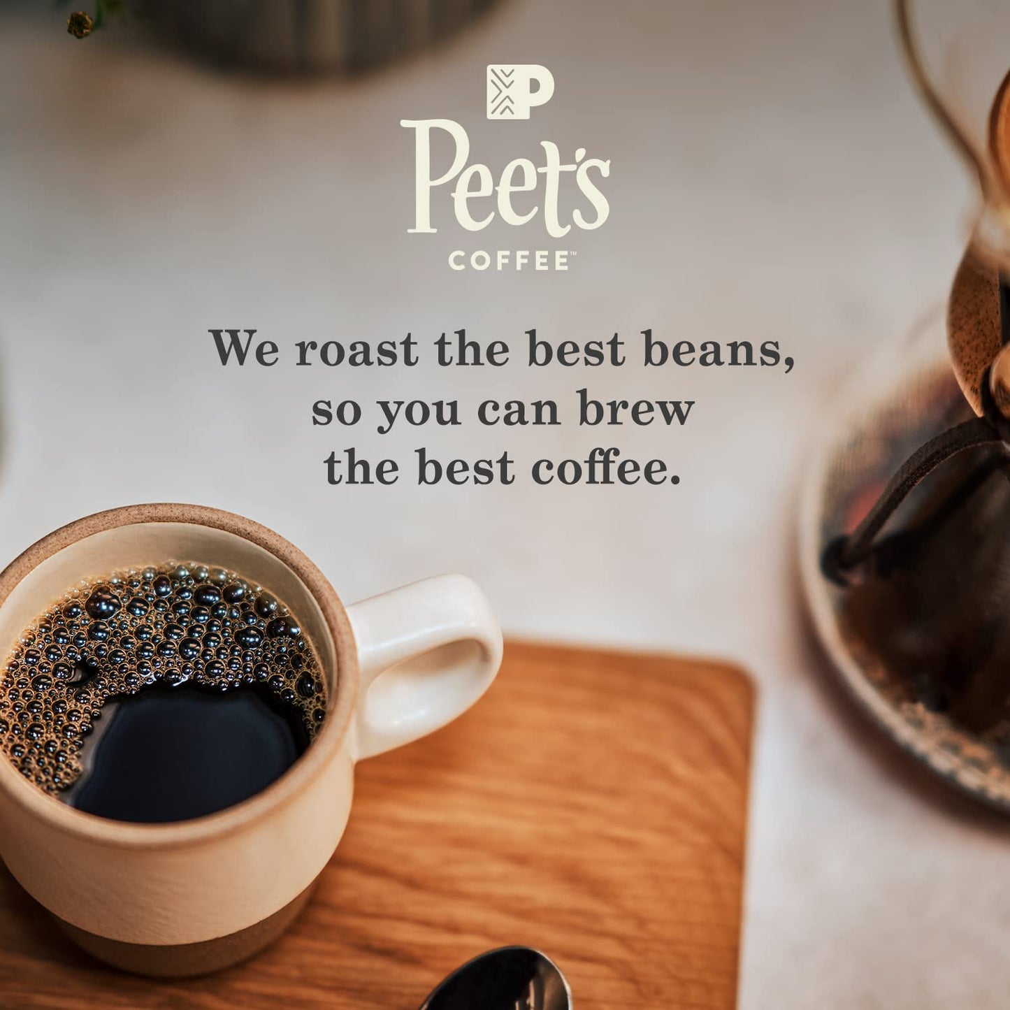 Peet's Coffee, Dark Roast Decaf Keurig K-Cup Pods - Decaf House Blend 88 Count (4 Boxes of 22 K-Cup Pods)
