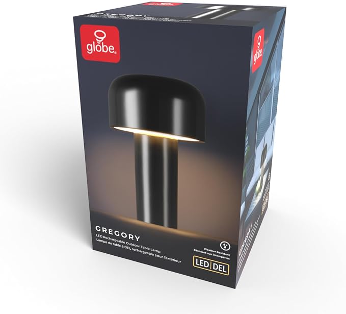 Globe Electric 60000118 8" 1.5W LED Integrated Outdoor Table Lamp, Plug-in - Image 9