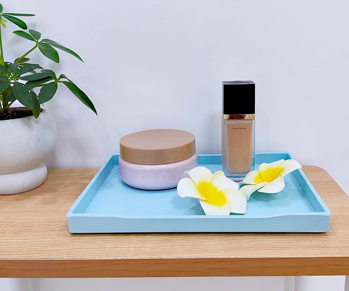 Blue Small Serving Tray, Countertop Organizer | - Image 9