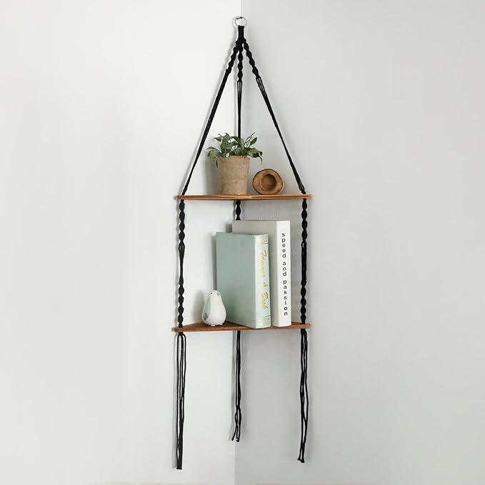 Artilady Macrame Corner Shelf Wall Hanging - Image 6