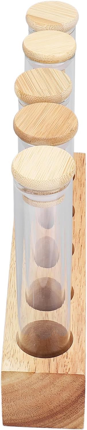 AUNMAS 12 Pack Coffee Bean Storage Tubes Single Dose Coffee Bean Cellars Glass - Image 9
