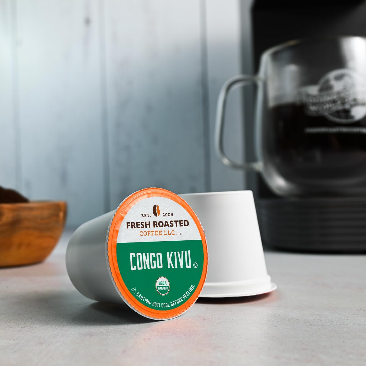 Fresh Roasted Coffee, African Variety Pack, K-Cup Compatible, 96 Pods