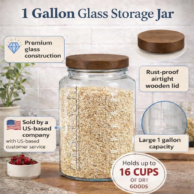 kitchentoolz Extra Large Mason Jar - Image 7