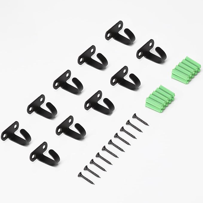 NearMoon Stainless Steel Screw Mounted Ceiling Hooks, Under-Shelf Towel/Robe - Image 8