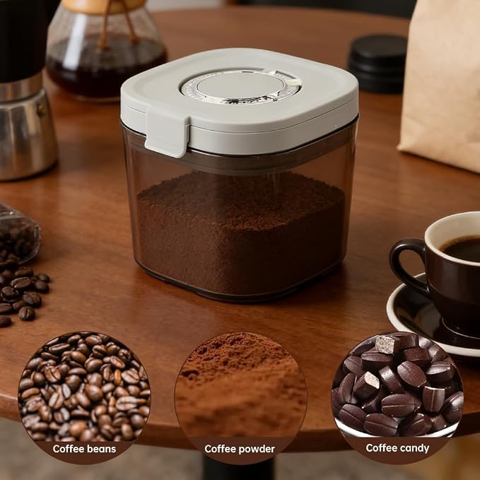 Airtight Coffee Canister, Coffee and Dry Food Storage Container - Image 7