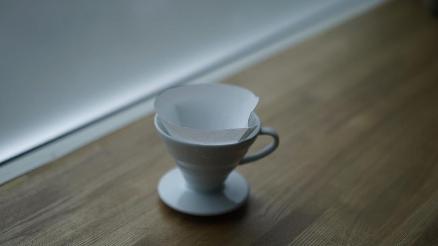 Hario V60 Paper Coffee Filter, Size 02, White, 100ct Box