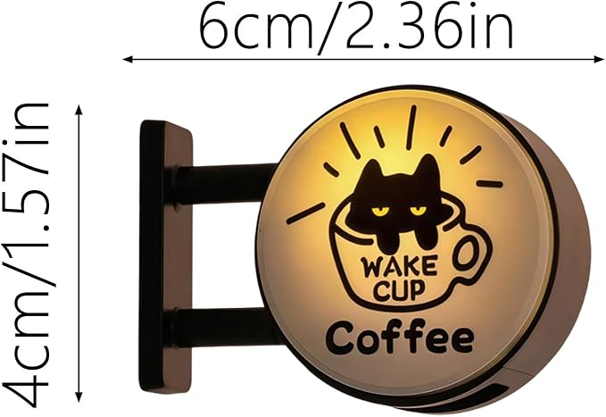 Mini Magnetic Coffee Shop Refrigerator Decor, Retro Neon Sign Fridge Magnets - Image 5