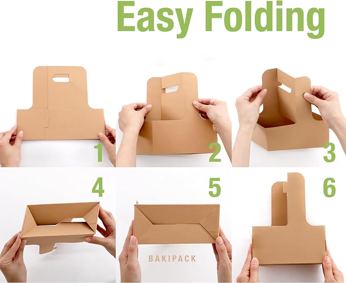 2 Cup Drink Carrier with Handles, 30 Sets Kraft Paperboard Cup Carriers of - Image 6