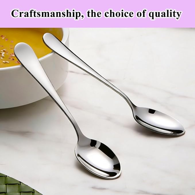 Demitasse Espresso Spoons 12 Pieces 5", Berglander Stainless Steel Mini Coffee - Image 7
