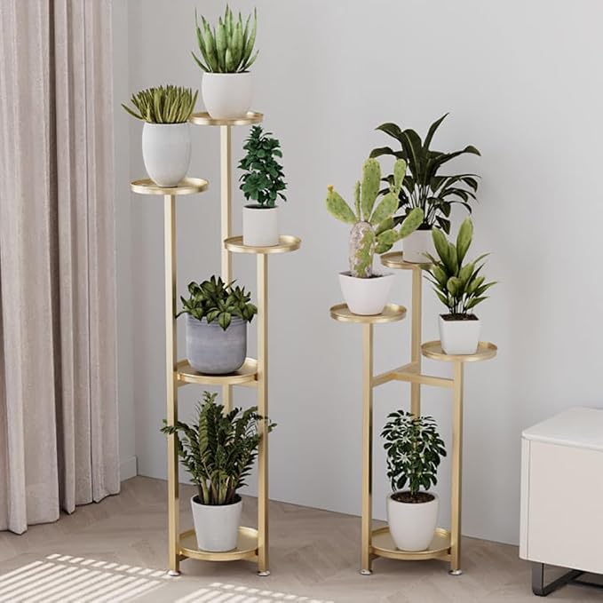 Takywep Corner Plant Shelving Multi-Layer Heavy Duty Metal Flower Pot Stand - Image 7