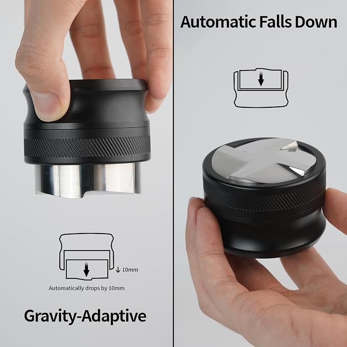 58mm Espresso Distribution Tool, Gravity Coffee Distributor, Adjustable Depth - Image 8