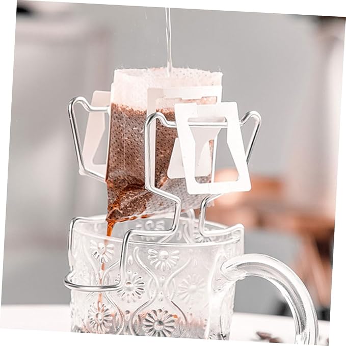 2sets Hanging Ear Drip Coffee Bag Holder Portable Coffee Filter Rack - Image 9